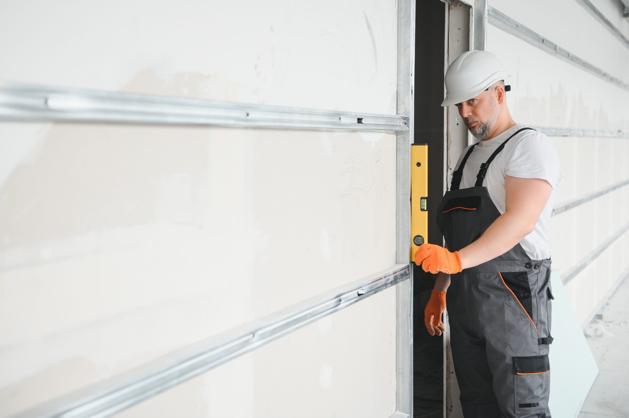 one technician doing Garage Door Tune-Up